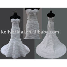 2011 latest design -Mermaid Style famous designer junoesque wedding dress